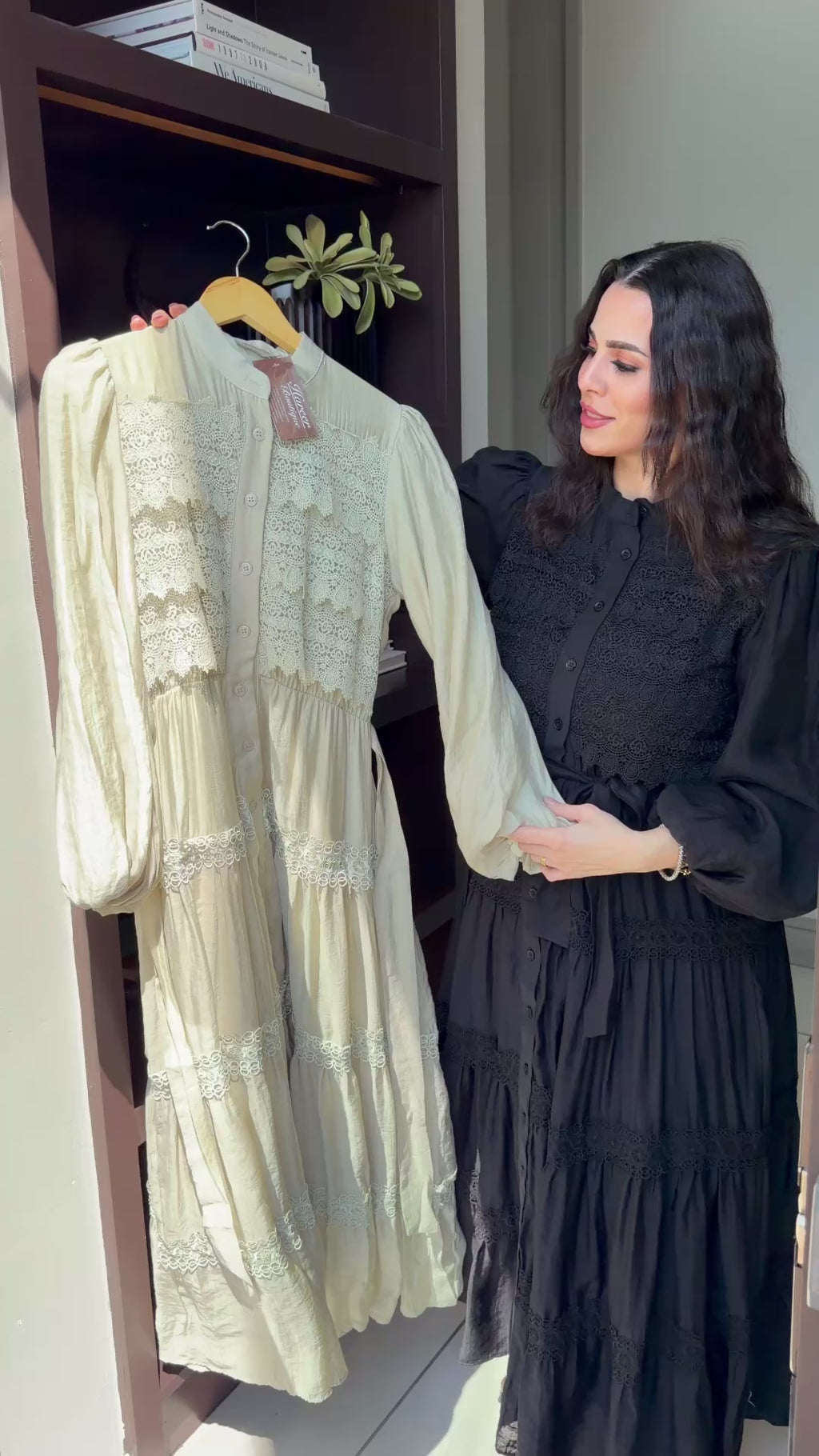 Black Textured Ruffle Maxi Dress